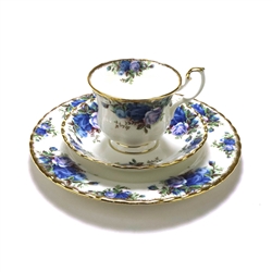 Moonlight Rose by Royal Albert, China Cup, Saucer & Plate, Trio