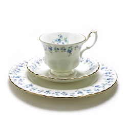 Memory Lane by Royal Albert, China Cup, Saucer & Plate, Trio