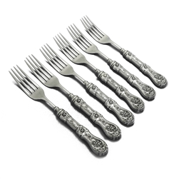 Glenrose by William A. Rogers, Silverplate Luncheon Fork, Set of 6, Hollow Handle