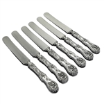 Glenrose by William A. Rogers, Silverplate Dinner Knives, Set of 6, Blunt Plated