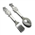 Walt Disney by Bonny, Stainless Youth Spoon & Fork, Donald Duck & Pluto
