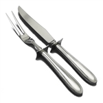 Erin by Hampton Silversmiths, Stainless Carving Fork & Knife, Roast, Guards