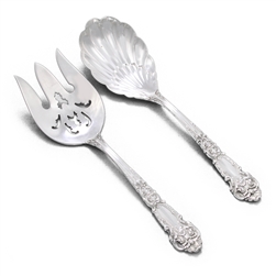 French Renaissance by Reed & Barton, Sterling Salad Serving Spoon & Fork
