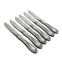 Blossom by Wallace, Silverplate Fruit Knives, Set of 6, Hollow Handle