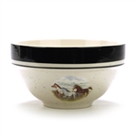 Running Horses by Folkcraft, Stoneware Coupe Soup Bowl