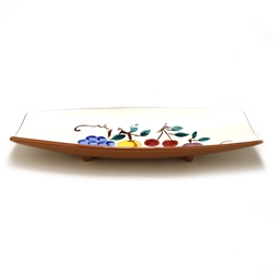 Fruit, Brown Trim by Stangl, Pottery Bread Tray