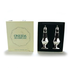 Salt & Pepper Shakers by Oneida, Silverplate, Contemporay Design