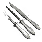Patrician by Community, Silverplate Carving Fork, Knife & Sharpener, Roast, Monogram P