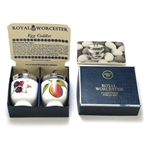 Evesham Vale by Royal Worcester, China Egg Coddler & Lid, Boxed Set