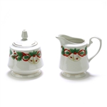 Noel by Sango, China Cream Pitcher & Sugar Bowl