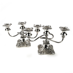 Old English by Poole Candelabrum Pair, 3-Branch