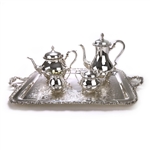 Du Barry by International, Silverplate 5-PC Tea & Coffee Service w/ Tray