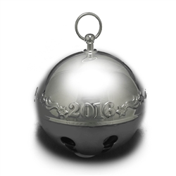 2016 Sleigh Bell Silverplate Ornament by Wallace