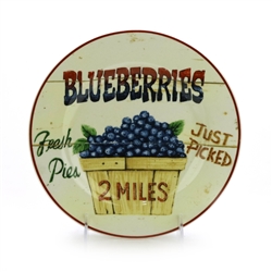 Farm Fresh by Home Trends, Stoneware Salad Plate, Blueberries