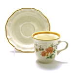 Silk Bouquet by Mikasa, Stoneware Cup & Saucer