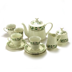 Holly Holiday by Home for the Holidays, China 11-PC Tea Set