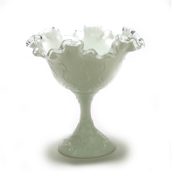 Silver Crest Spanish Lace by Fenton, Glass Compote