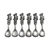 Salt Spoon, Set of 6, Sterling, Cupids