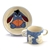 Winnie The Pooh by Disney, Ceramic Child's Cup w/ 2 Handles & Bowl, Eeyore