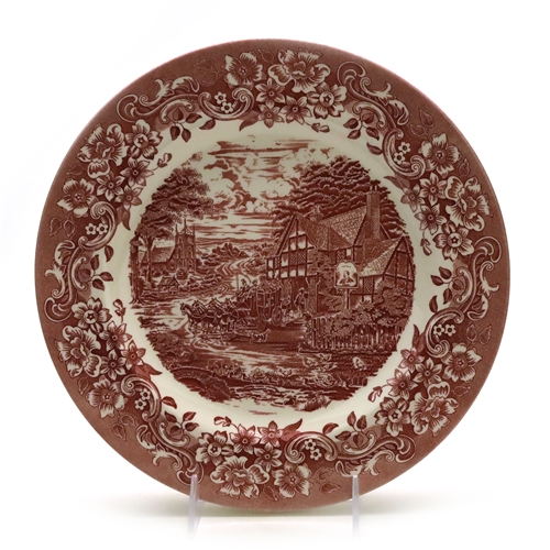 Staffordshire Engraving 17th Century Red Stoneware Dinner Plate