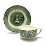 The Old Curiosity Shop, Green by Royal, China Cup & Saucer