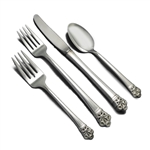Morning Glory by Wallace, Silverplate 4-PC Setting, Viande/Grille, Modern