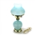 Lamp, Glass, Light Blue Hobnail