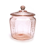 Princess Pink by Anchor Hocking, Glass Cookie Jar