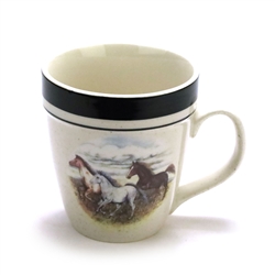 Running Horses by Folkcraft, Stoneware Mug