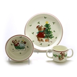 Trim The Tree by Mikasa, Ceramic Child's Cup, Bowl & Plate