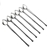 Sipping Straws, Set of 6 by Watson, Sterling, Ball Handle Design