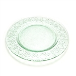 Salad Plate by Country Home, Glass, Green Diamonds & Scrolls