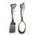 Baby Spoon & Fork by Gorham, Stainless, Rabbit & Lamb