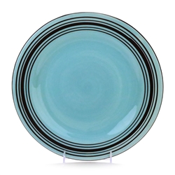 Cafe Blues by Laurie Gates, Stoneware Dinner Plate