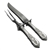 Rose Point by Wallace, Sterling Carving Fork & Knife, Roast