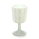 Paneled Grape Milk Glass by Westmoreland, Glass Water Goblet
