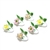 Place Card Holders by Lysander, China, Flowers, Set of 6