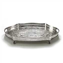 Gallery Tray by Reed & Barton, Silverplate, Gadroon Edge