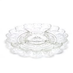 American Concord Clear by Brockway Glass Co., Glass Relish Dish
