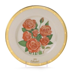 All American Rose by Gorham, China Collector Plate, Cathedral 1976