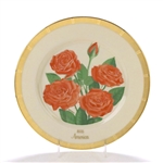 All American Rose by Gorham, China Collector Plate, America 1976