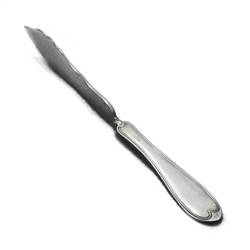 Threaded Oval by 1847 Rogers, Silverplate Master Butter Knife, Twist Handle