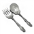 Irian by Wallace, Sterling Salad Serving Spoon & Fork, Monogram S