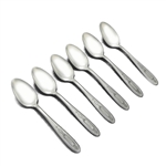Grosvenor by Community, Silverplate Demitasse Spoon, Set of 6, Monogram F