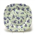 Square Dinner Plate by Royal Albert, China, Blue Pansy
