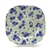 Square Dessert Plate by Royal Albert, China, Blue Pansy