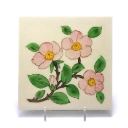 Desert Rose by Franciscan, China Trivet, Earthenwware Tea Tile