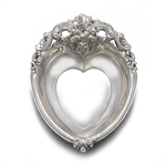 Grande Baroque by Wallace, Sterling Bonbon Dish, Heart Shaped