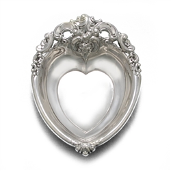 Grande Baroque by Wallace, Sterling Bonbon Dish, Heart Shaped