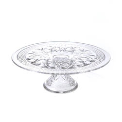 Cake Stand, Glass, Floral Design